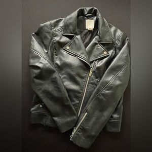H&M Black Faux Leather jacket